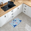 Cartoon printed kitchen mats absorbent non-slip mats